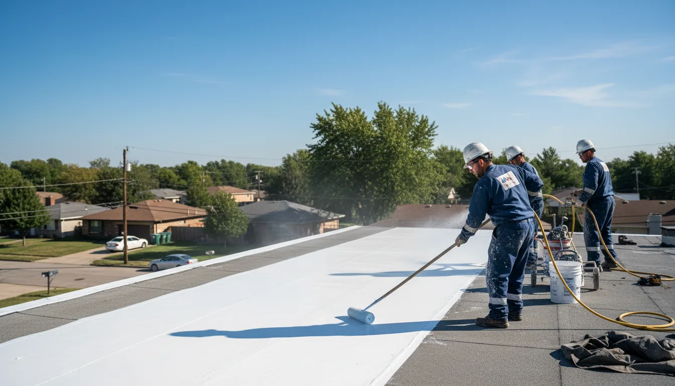 Commercial roof coating in Proctor, VT near me